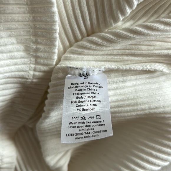 White Ribbed Knix Dress - Picture 5 of 5